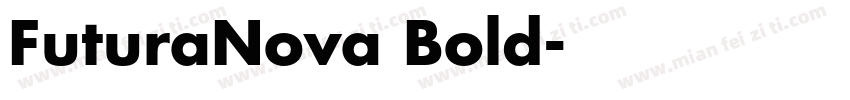 FuturaNova Bold字体转换